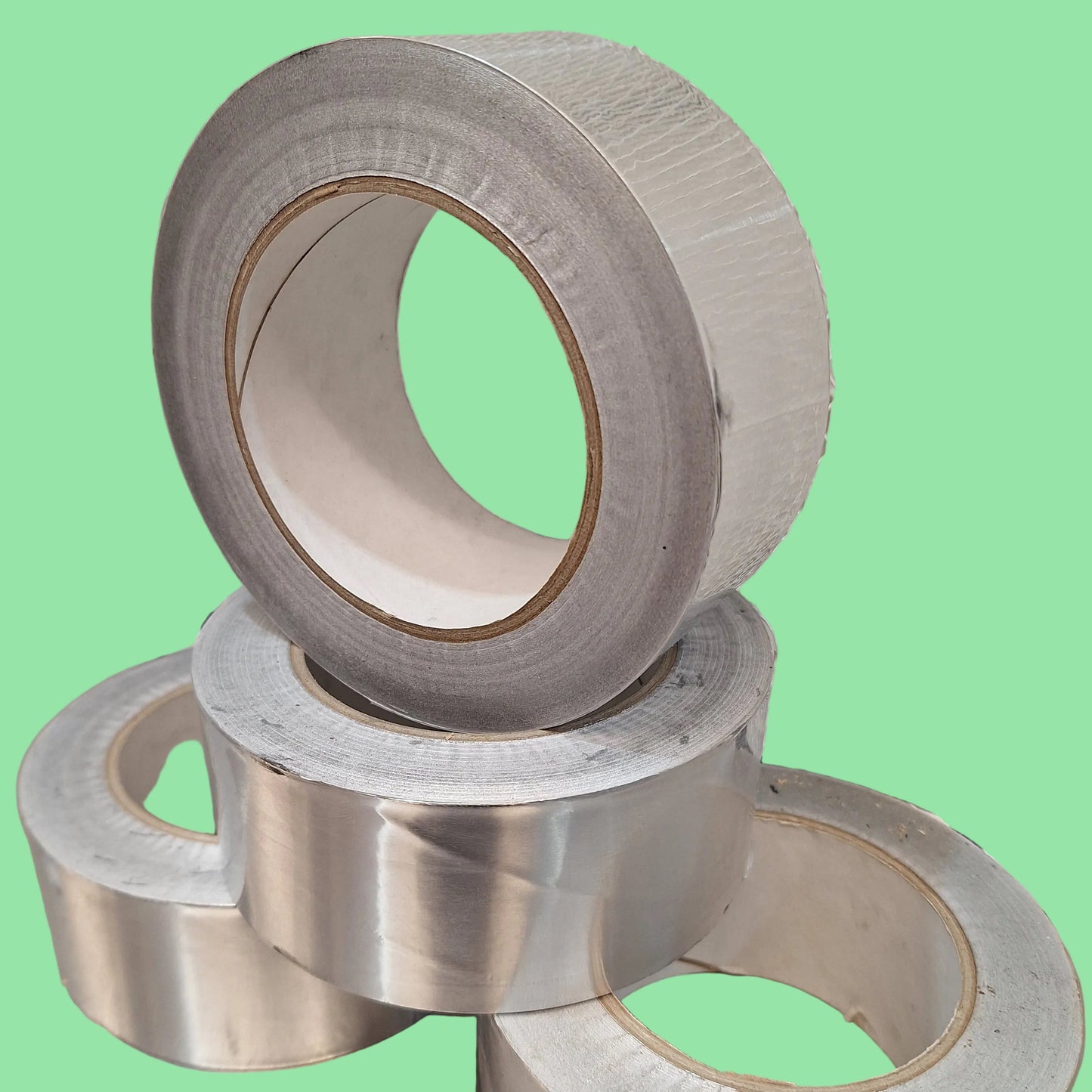 30µm Aluminium Foil Tape 50mm x 45m Heavy Duty Adhesive Roll