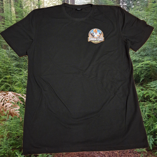 Jurassic Coast Mushrooms T-Shirt (Black) HEAVY EDITION